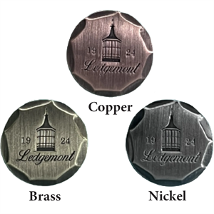 Metal Hammered Custom Ball Markers